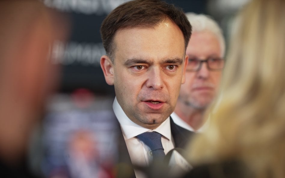 Minister finansów i gospodarki Andrzej Domański