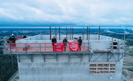 Protest Greenpeace na placu budowy bloku w Elektrowni Ostrołęka. Już nie tylko węgiel, ale i gaz jes