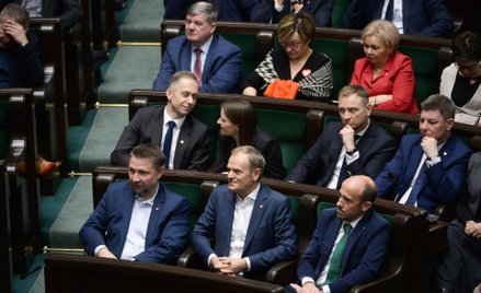 Donald Tusk w sejmowych ławach