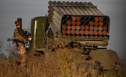 Ukraińska wyrzutnia rakiet Grad