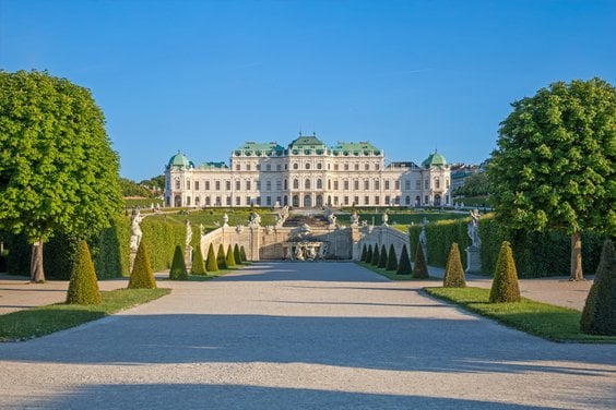 Widok na Górny Belweder, fot. Belvedere Wien, Johannes Stoll