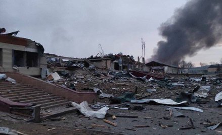 Atak rakietowy na ukraiński poligon 35 km od granicy z Polską