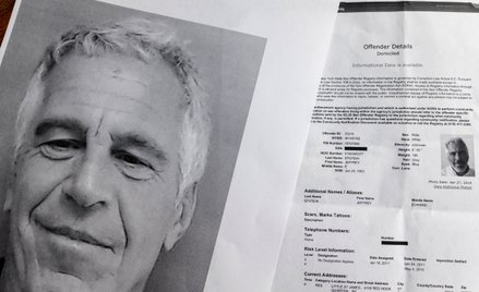 Jeffrey Epstein – nieżyjącego amerykański finansista, oskarżony o handel seksualny.