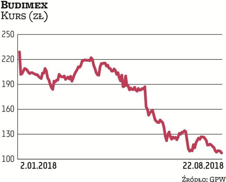 Do wiosny zeszłego roku akcje Budimeksu drożały, ale od tego czasu obserwujemy spadek. Noble Securit