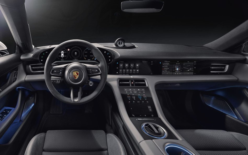 Porsche Taycan: Pierwsze zdjęcia wnętrza