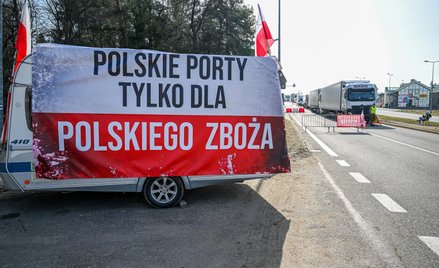Protest rolników na granicy polsko-słowackiej w Barwinku
