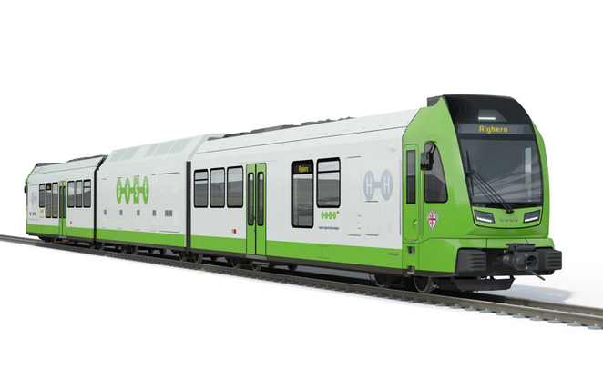 Przykładowa wizualizacja pociągu wąskotorówki od firmy Stadler