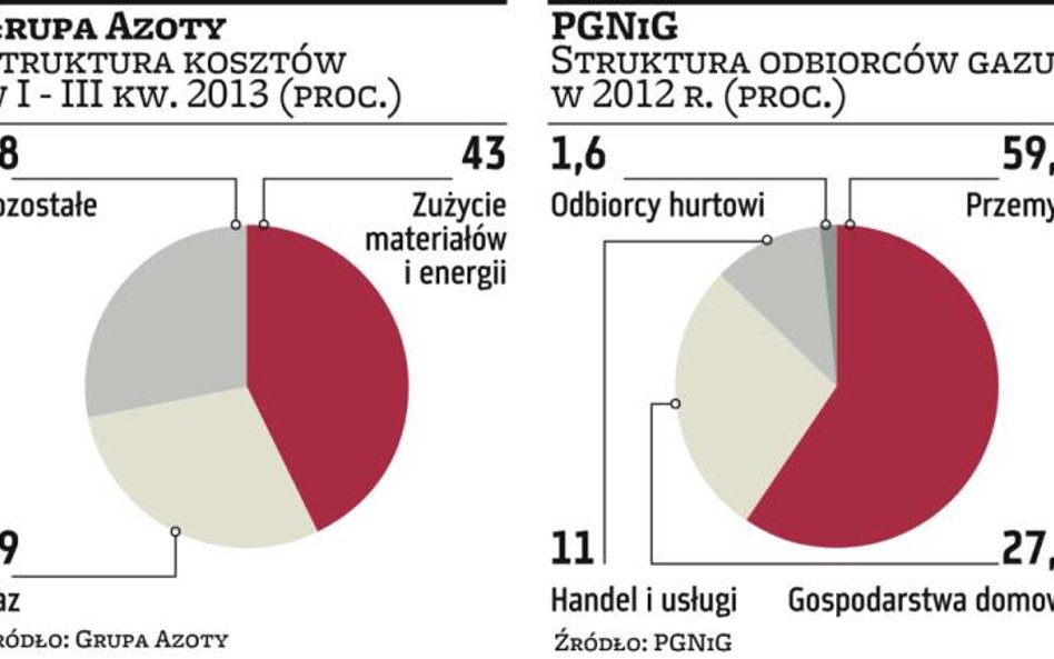 Ceny gazu uderzą w spółki nawozowe