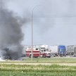 Miejsce wypadku w prowincji Manitoba, w Kanadzie