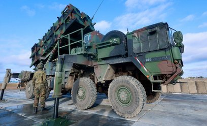 Niemieckie baterie Patriot stacjonujące pod Rzeszowem