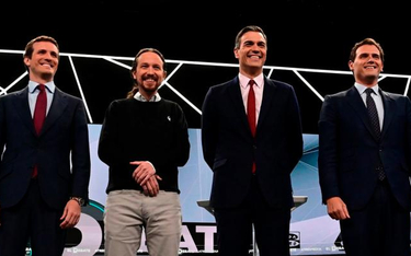 Do wtorkowej debaty wyborczej nie został dopuszczony lider Vox Santiago Abascal, bo jego partia nie 
