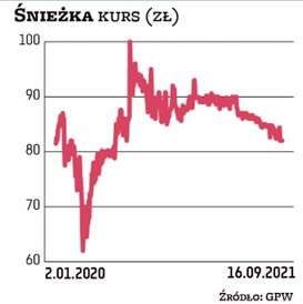 Notowania Śnieżki w minionych latach rosły, ale w ostatnich kwartałach do głosu doszła podaż. Kurs j