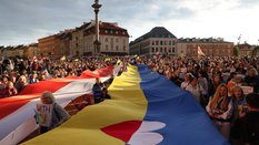Obchody Dnia Niepodległości Ukrainy na Placu Zamkowym w Warszawie