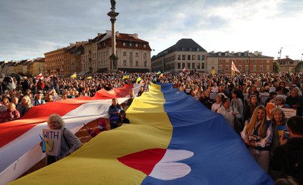 Obchody Dnia Niepodległości Ukrainy na Placu Zamkowym w Warszawie