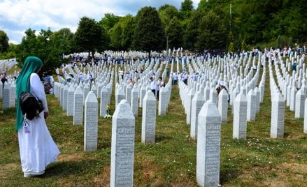 Potočari. Cmentarz ofiar ludobójstwa w Srebrenicy z 1995 r. Są tu szczątki ponad 6,5 tys. muzułmanów