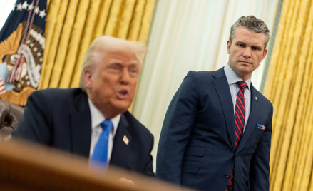 Pete Hegseth i Donald Trump