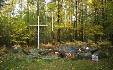 Zbiorowa mogiła Polaków zamordowanych w 1942 roku w Zgierzu, znajdująca się w pobliżu wsi Lućmierz-L