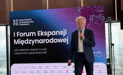 Krzysztof Domarecki, założyciel Grupy Selena na I Forum Ekspansji Międzynarodowej