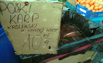 Żywego karpia w supermarkecie raczej nie kupimy