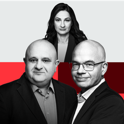 Marzena Tabor-Olszewska, redaktor prowadząca „Rzeczpospolitej”, Jędrzej Bielecki, dziennikarz działu