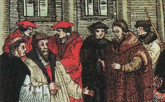 Luter na sejmie w Wormacji, gdzie wezwano go, by odwołał swoją naukę.