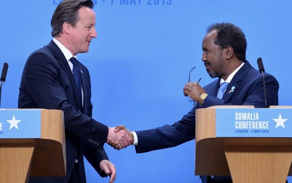 David Cameron i Hassan Sheikh Mohamud