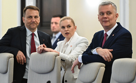 Minister edukacji narodowej Barbara Nowacka na posiedzeniu rządu Donalda Tuska