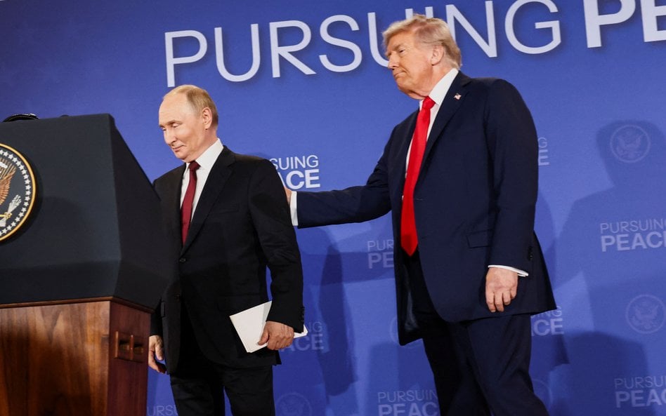 Donald Trump i Władimir Putin na Alasce