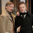 Krzysztof Tyniec (Fredro) i Ireneusz Czop (Mickiewicz) w „Księdze sprośności” Teatru TV