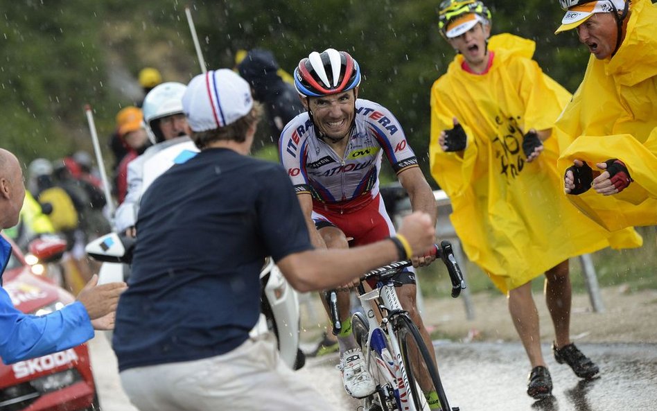 Hiszpan Joaquim Rogriguez podczas dwunastego etapu 102. edycji wyścigu kolarskiego Tour de France.
