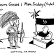 Komentarz rysunkowy. Robinson Crusoe i Man Friday