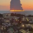 Przy wybrzeżu Soczi płonie tankowiec trafiony morskim dronem