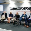 W dyskusji wzięli udział: Piotr Kamiński (Pracodawcy RP), Ewa Małyszko (PFR TFI), Małgorzata Rusewic