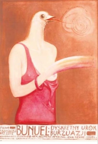 Plakat Franciszka Starowieyskiego do filmu Bu?uela.