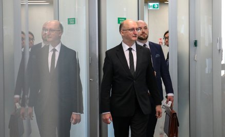 Piotr Wawrzyk i jego pełnomocnik  Michał Grodzki