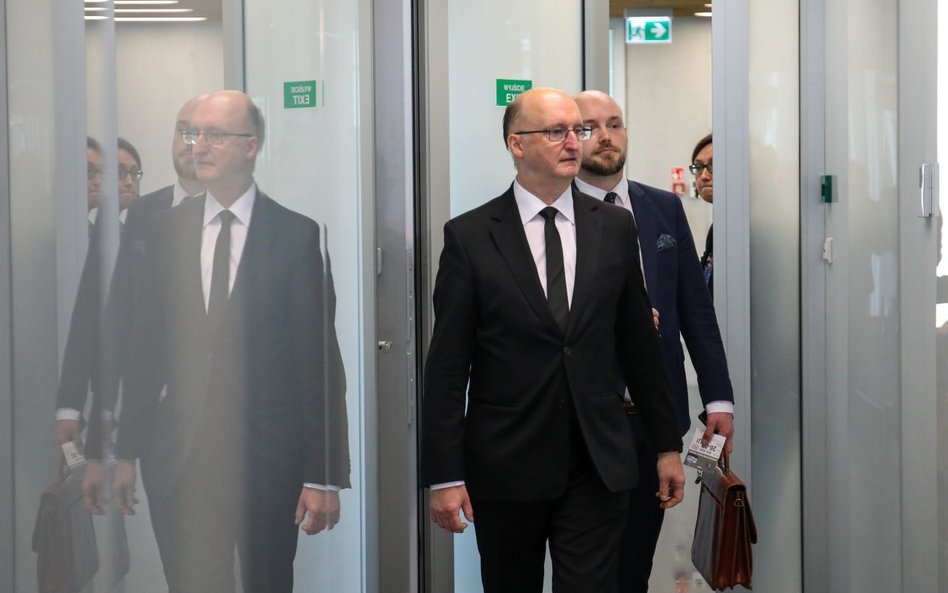 Piotr Wawrzyk i jego pełnomocnik  Michał Grodzki