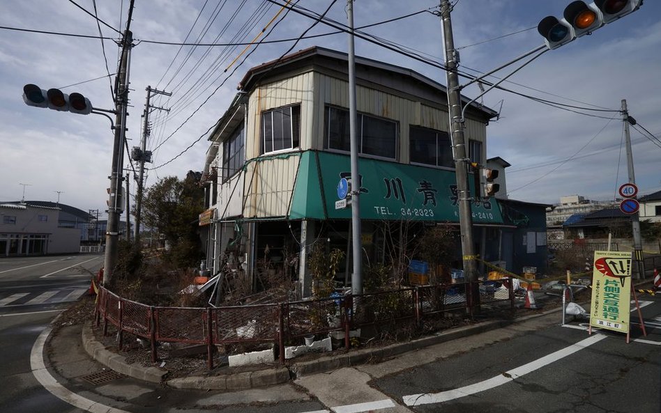 Opuszczony dom w miejscowości Namie, prefektura Fukushima