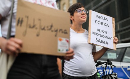 Protest w obronie Justyny Wydrzyńskiej, Kraków, 13 lipca 2022
