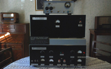 Replika radiostacji „Błyskawica” w Muzeum Powstania Warszawskiego