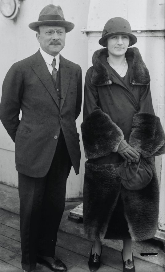 André Citroën z żoną Giorginą w 1923 roku.