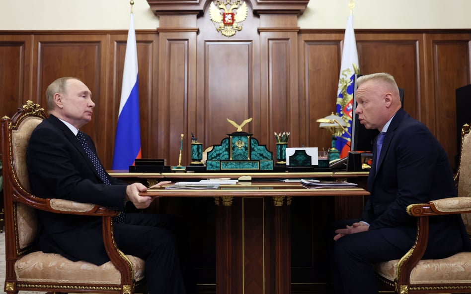 Władimir Putin i Dmitrij Mazepin.