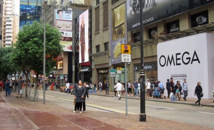 Causeway Bay w Hongkongu - 24,9 tys. euro za mkw. wynajmowanego sklepu rocznie.