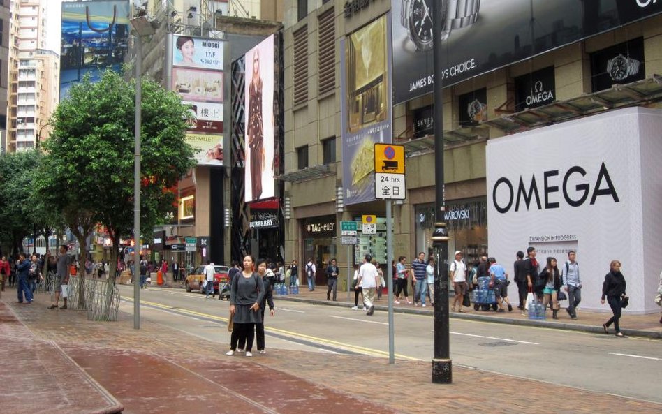 Causeway Bay w Hongkongu - 24,9 tys. euro za mkw. wynajmowanego sklepu rocznie.