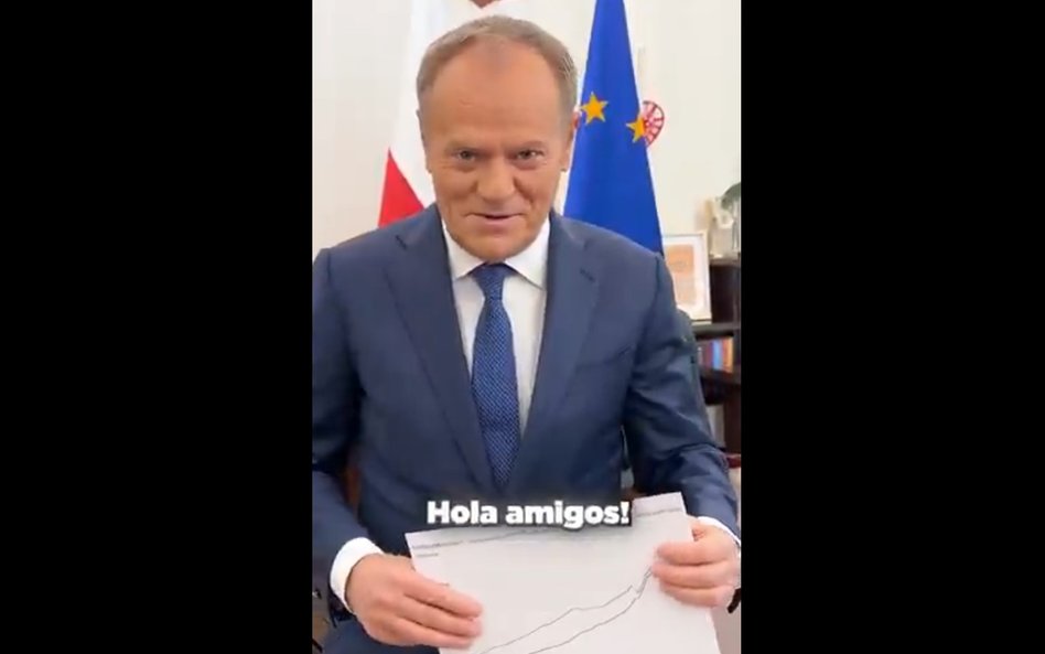 Donald Tusk poinformowa, że pod względem dochodu na osobę Polska wyprzedziła Hiszpanię