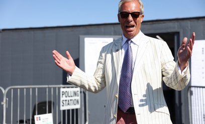 Lider brytyjskiej partii Reform UK, Nigel Farage