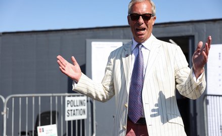 Lider brytyjskiej partii Reform UK, Nigel Farage