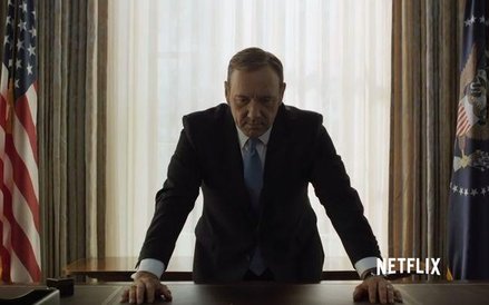 Kevin Spacey jako Francis Underwood w serialu Netfilksa "House of Cards"