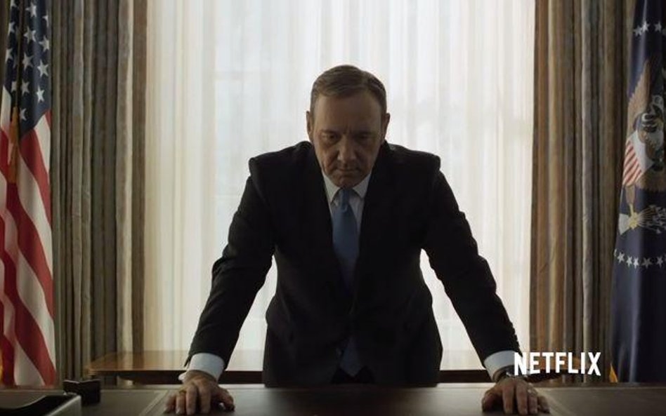 Kevin Spacey jako Francis Underwood w serialu Netfilksa "House of Cards"