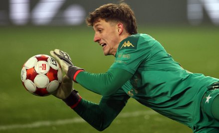 Bramkarz Wisły Kraków Patryk Letkiewicz