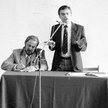 Kandydat Cimoszewicz. Wybory prezydenckie 1990 roku. Fot. Piotr Dzieciolowski